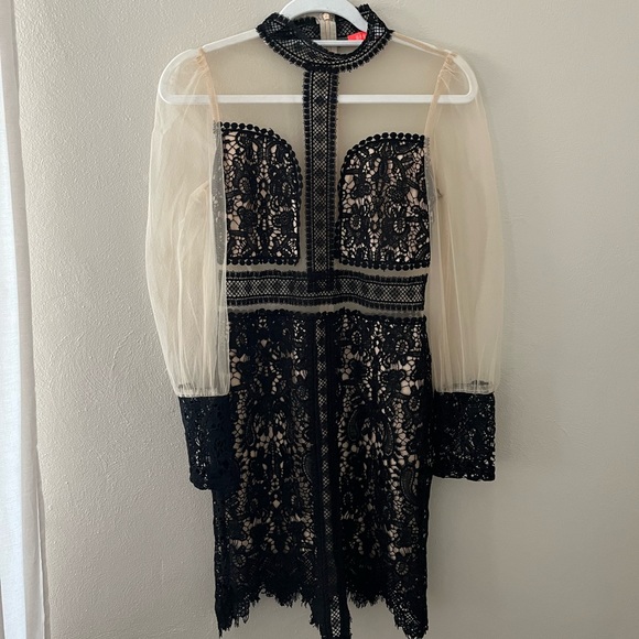 Banjul Dresses Black Lace And Sheer Mesh Dress Poshmark — free download
